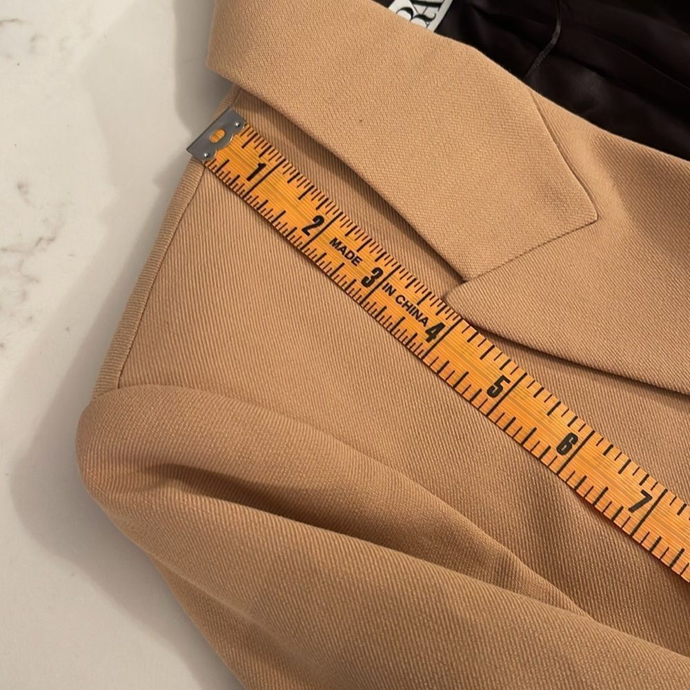 ZARA Butterscotch Color One Button Closure Blazer - Picture 5 of 10